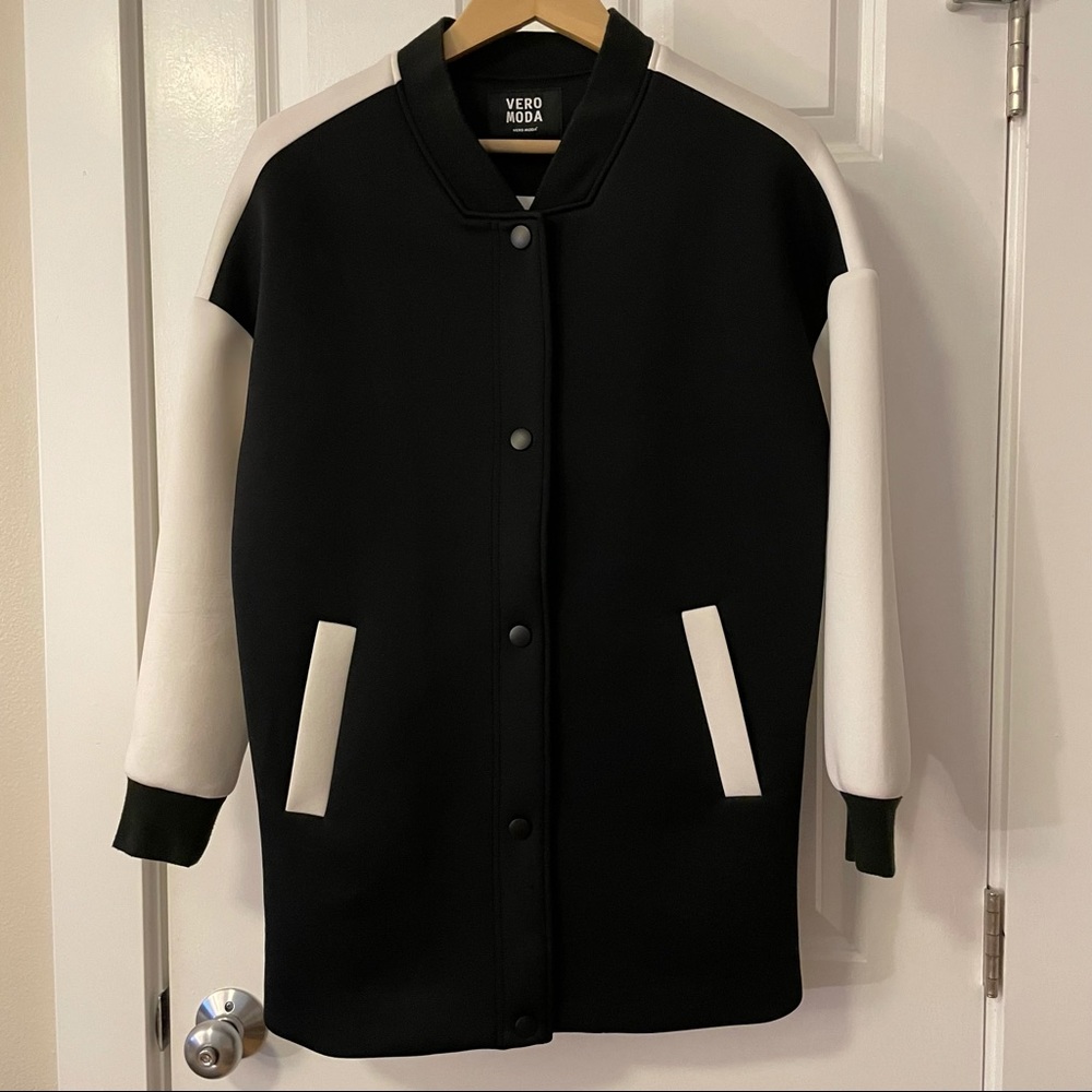 Oversized Bomber Baseball Jacket